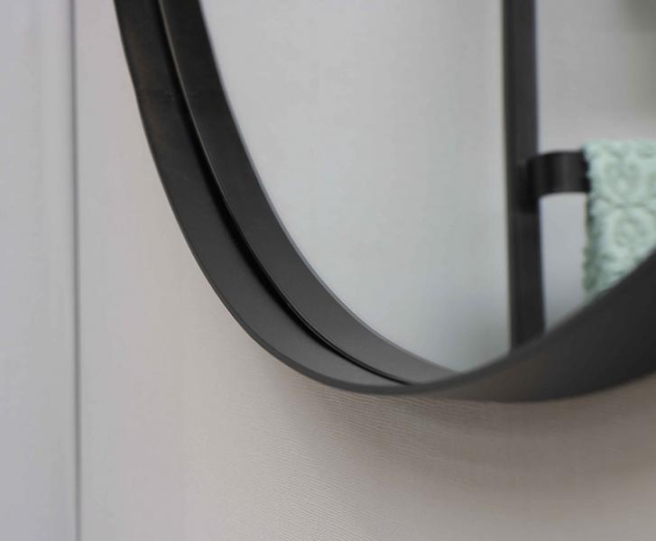 Sanibell Ink SP15 rundt spejl m/ramme &Oslash;80 - B&oslash;rstet kobber