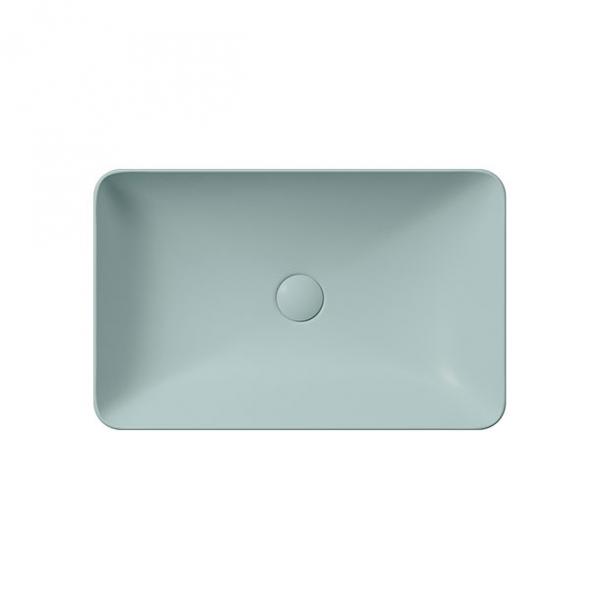 GSI Pura 60 fritst&aring;ende bowlevask - Firkantet - Uden overl&oslash;b - Ghiaccio