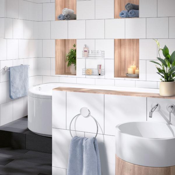 Beslagsboden Puck selvkl&aelig;bende h&aring;ndkl&aelig;dering - Krom