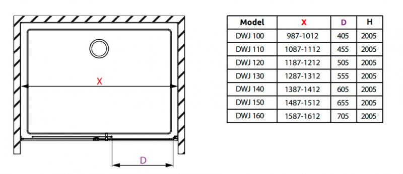 Str&oslash;mberg Slide 22 skyded&oslash;r nichel&oslash;sning 1000mm - Messing