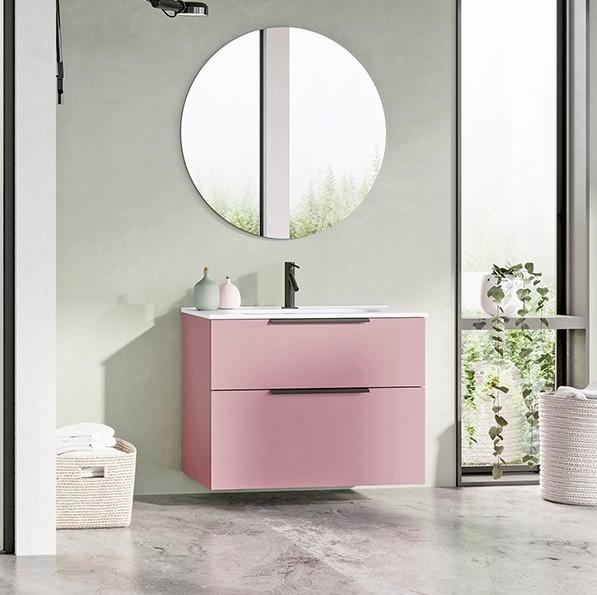 Str&oslash;mberg Altus 80 vaskeskab - Rosa