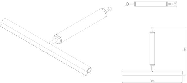 Toni Copenhagen bruseskraber - &AElig;gte messing