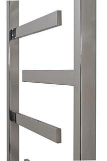 Kriss Luna h&aring;ndkl&aelig;det&oslash;rrer - 50X100 cm - Poleret rustfrit st&aring;l