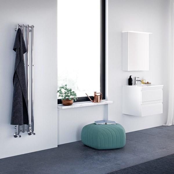 Str&oslash;mberg Regus h&aring;ndkl&aelig;det&oslash;rrer - 11,5x150 cm - Hvid