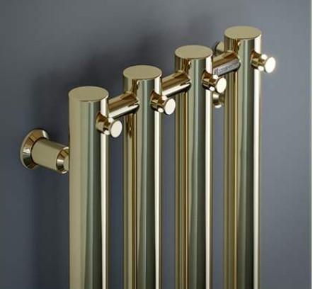 Str&oslash;mberg Regus h&aring;ndkl&aelig;det&oslash;rrer - 26,6x150 cm - Poleret messing