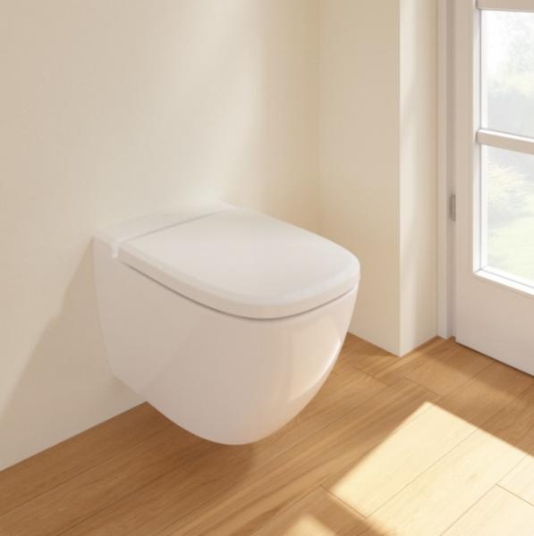 Villeroy & Boch Antheus Rimless v&aelig;gh&aelig;ngt toilet m/Ceramic+ - Hvid