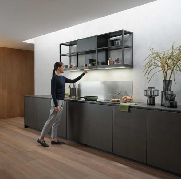 Eico Modular F60 BK Matt emh&aelig;tte til v&aelig;gmontering - Sort