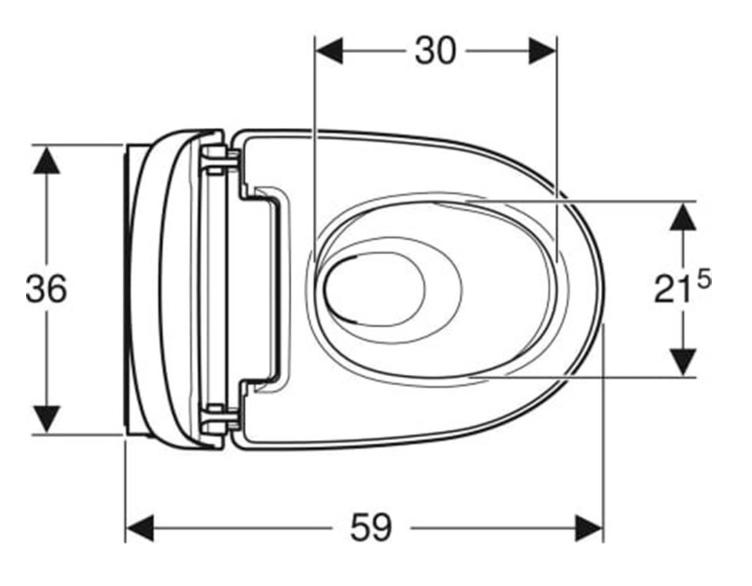 Geberit AquaClean Mera Classic v&aelig;gh&aelig;ngt bidettoilet - NY - KeraTect