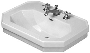 Duravit 1930 80 h&aring;ndvask t/v&aelig;g - 1/3 hanehuller
