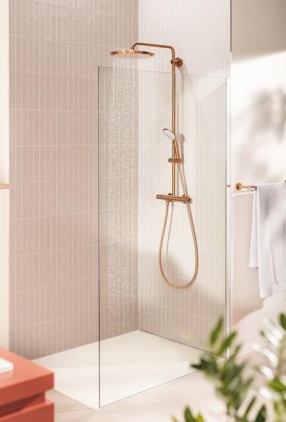 Grohe Euphoria XXL 310 brusesystem - B&oslash;rstet warm sunset