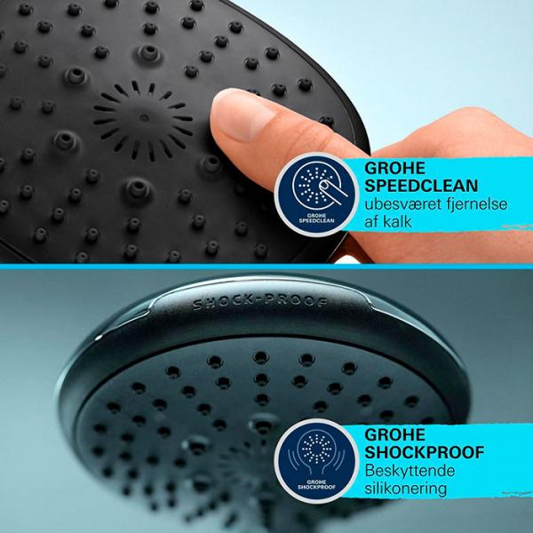 Grohe Vitalio Comfort 110 h&aring;ndbruser 3 sprays m/WaterSaving