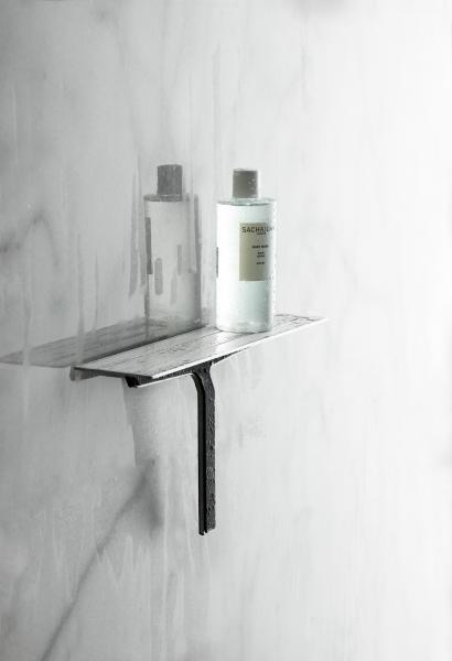 Unidrain ReFrame s&aelig;behylde med bruseskraber - Poleret st&aring;l