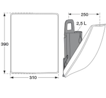 Pressalit v&aelig;gspand og Spira Art s&aelig;de m/softclose og Quick Release