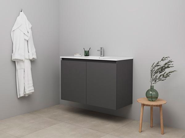 Sanibell Online 101 m&oslash;bels&aelig;t m/grebsfri l&aring;ger - Mat antracit - Flatpack