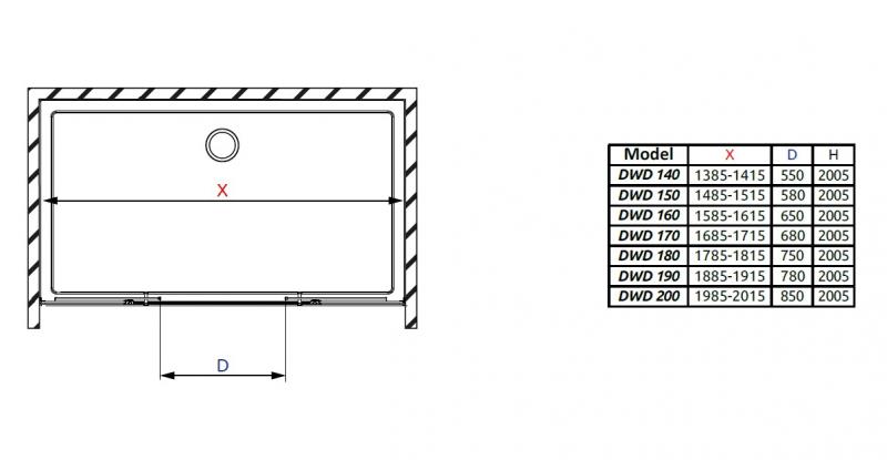 Str&oslash;mberg Slide 32 skyded&oslash;r nichel&oslash;sning 1400mm � Mat sort