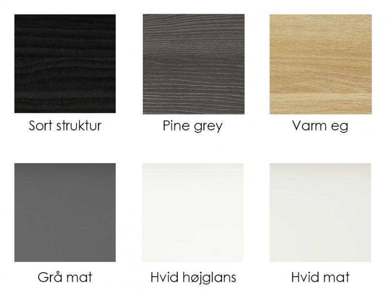 Dansani Mido+ 80 vaskeskab m/1 skuffe - Gr&aring; mat