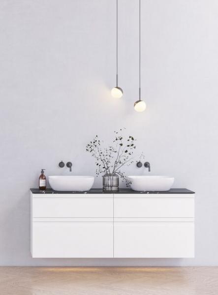 Dansani Bubble LED loftslampe &Oslash;120mm m/lysstyring - Mat sort