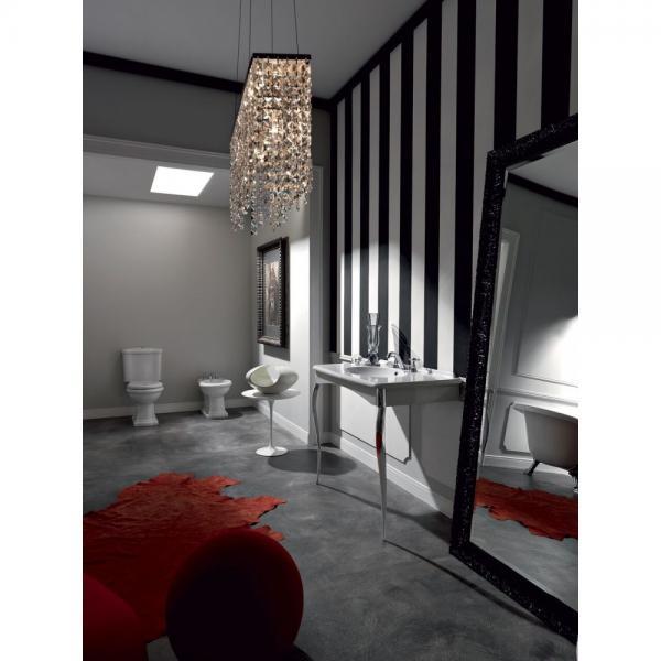 Lavabo Retro Monoblocco gulvst&aring;ende toilet m/P-l&aring;s