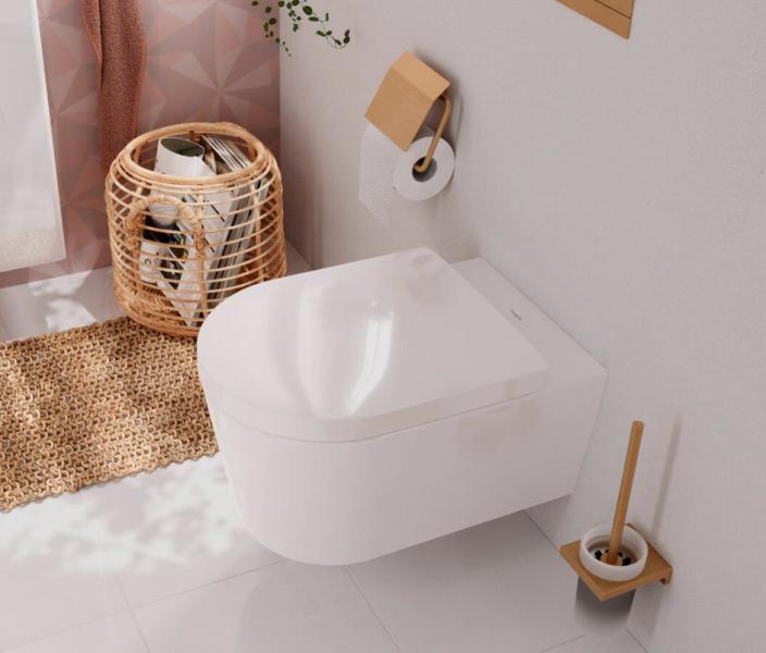 hansgrohe EluPura S v&aelig;gh&aelig;ngt toilet inkl. s&aelig;de og antibakteriel glasur