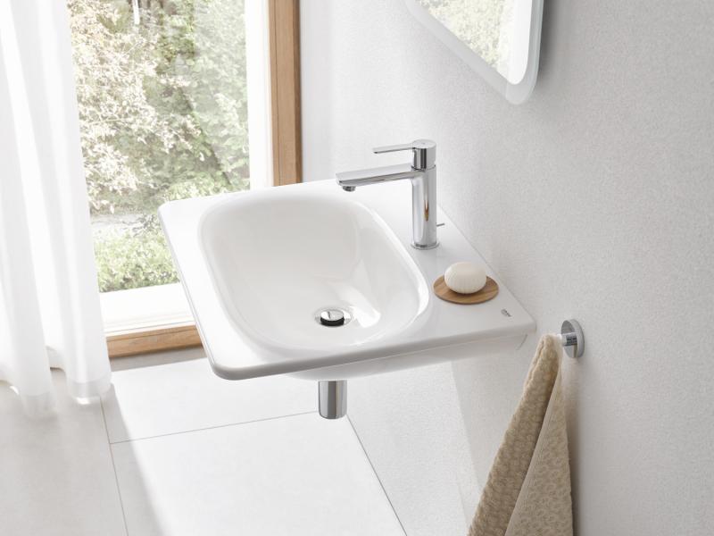 Grohe Lineare New h&aring;ndvaskarmatur m/push open bundventil - Krom
