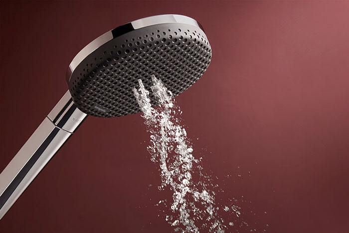 hansgrohe Raindance Alive Q Showerpipe 200/340 1jet m/ShowerSelect Comfort og EcoSmart - Krom
