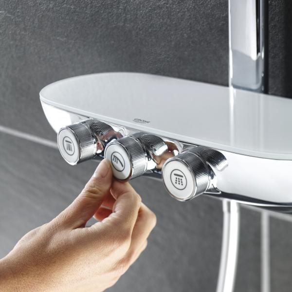 Grohe Rainshower SmartControl 360 DUO brusesystem m/termostat - Krom