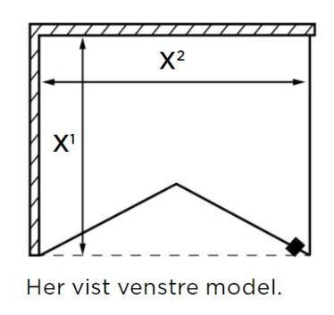 Str&oslash;mberg Lucca 190 fastv&aelig;g med folded&oslash;r - Skr&aelig;ddersyet
