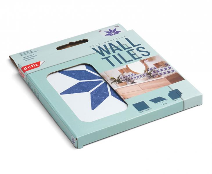 D-C-fix selvkl&aelig;bende fliser til v&aelig;g - Alia blue